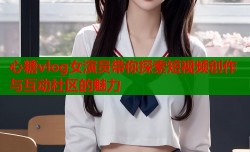 心糖vlog女演员带你探索短视频创作与互动社区的魅力