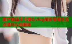 国产精品不卡糖心vlog精彩呈现生活点滴与心动瞬间