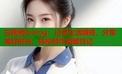 白桃糖心vlog：记录生活瞬间，分享美好时光，轻松创作视频日记