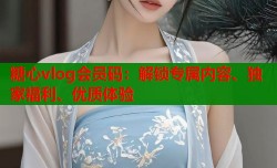 糖心vlog会员码：解锁专属内容、独家福利、优质体验