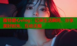 推特糖心vlog：记录生活瞬间，分享美好时光，互动无限