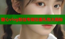糖心vlog粉丝专属惊喜礼物大揭秘
