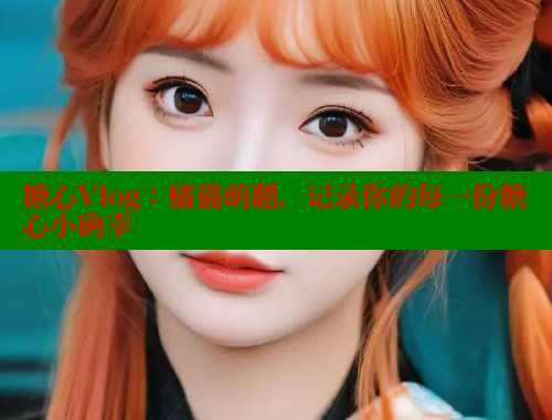 糖心Vlog：橘猫萌翻，记录你的每一份糖心小确幸 糖心vlog柚子猫内射频网站 第1张