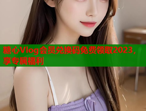糖心Vlog会员兑换码免费领取2023,享专属福利 第1张 糖心Vlog会员兑换码免费领取2023,享专属福利 第1张
