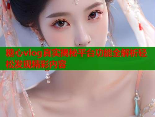 糖心vlog真实揭秘平台功能全解析轻松发现精彩内容 第1张 糖心vlog真实揭秘平台功能全解析轻松发现精彩内容 第1张