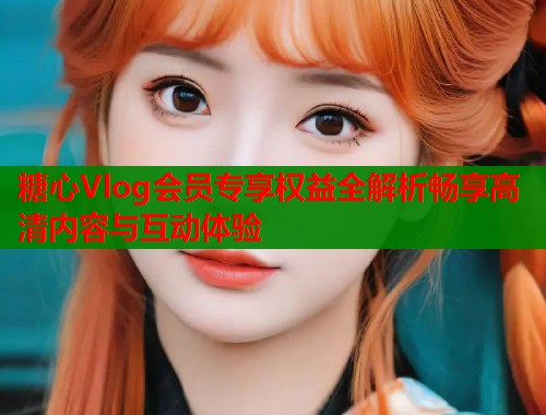 糖心Vlog会员专享权益全解析畅享高清内容与互动体验  第1张